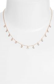 Nadri Shaker Crystal Necklace in Rose Gold at Nordstrom